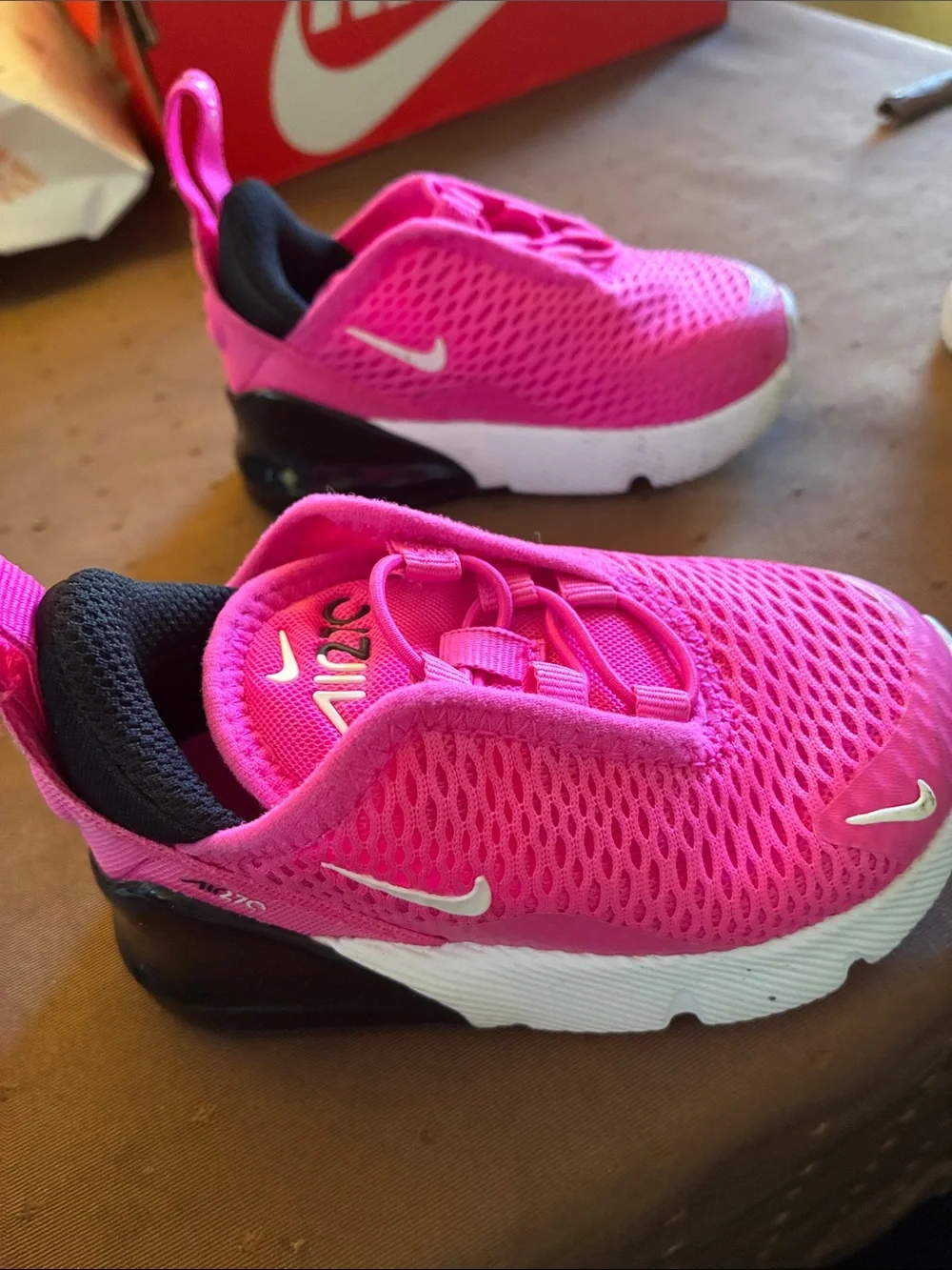 Nike Kids Hot Pink Slip-On Mesh Sneakers